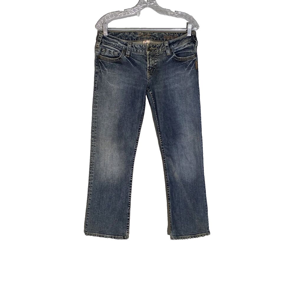 SILVER Jeans Co. SANTORINI CAPRI, CROPPED WOMENS JEANS sz 29